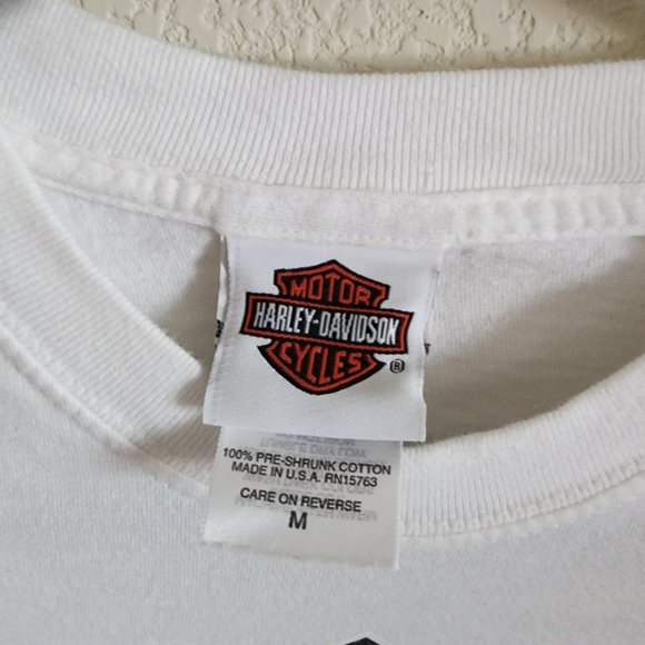 Harley Davidson Long Sleeve White T-Shirt - Picture 2 of 3